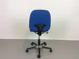 Duba kontorstol med blå uld polster - 2