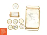Bakke og bordskålere med sommerfugle motiv (str. 45 x 24 cm, 15 x 10 cm) - 3