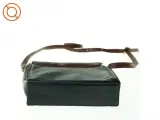 Vintage Tofarvet Læder Crossbody Skulder Taske fra Eros (str. 23 x 23 cm) - 4