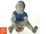 Porcelæns figur af lille pige (str. 10 x 11 cm) - 3