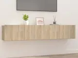 Tv-borde 2 stk. 80x30x30 cm konstrueret træ sonoma-eg