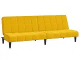 vidaXL 2-personers sovesofa fløjl gul