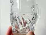 Flødekande af krystalglas, tøndeformet - 3