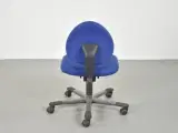 Häg h04 credo kontorstol i blå med gråt stel - 3