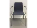 Koksgrå skandiform flex mødestole med armlæn