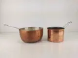 2 stk gryder i kobber - 4