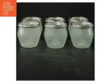 6 Grønlige glasstager fra Kj Collection (str. 7 cm. 6 styk) - 2
