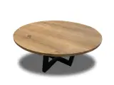 Rundt plankebord eg - Natur Ø160 cm - 4