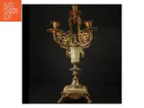 Antik guldtonet lysestage (str. 55 cm. x 25 cm) - 2
