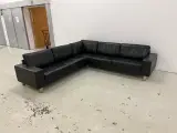 Mogens Hansen MH221 Dobbelt hjørnesofa sort læder. - 4