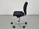 Häg h04 credo 4200 kontorstol med sort/blå polster og alugråt stel - 2