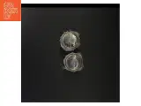 Fjerbelagte glaslysestager (str. 8 x 7 cm) - 3