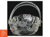 Kurv i krystal glas med blomsterdekoration (str. 20 x 16 x 17 cm) - 4
