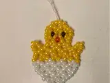 Perlebroderi påskekylling