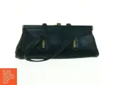 Vintage sort håndtaske i læder (str. 36 x 12 cm) - 3