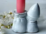 Nisse af keramik til lys/blomst - 4