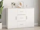 Skænk 91x29,5x65 cm konstrueret træ hvid
