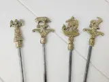 Vintage Stainless Steel messing Shish Kabob spyd - 2