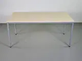 Kantinebord med birkeplade og alugråt stel - 3