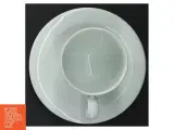 Sæt af 2 hvid kaffekopper med underkopper fra Figgjo (str. 8 cm. 2 styk) - 5