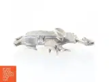 Sølvfarvet Elefant broche (str. 11,5 cm) - 3