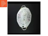 Floral porcelæn serveringsskål med låg (str. 34 x 20 cm) - 3