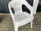 Hvid plast stole 3 stk