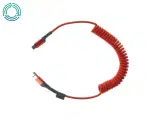 USB C kabel, spiralkabel