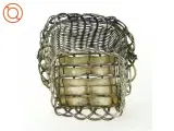 Fil de fer flettet Metal kurv med hank (str. Med hank 14 x 9 cm) - 4
