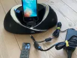 JBL højtaler + iPhone 