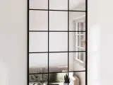 Vægspejl 100x60 cm metal sort