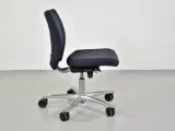 Häg h04 credo 4200 kontorstol med blåt polster, lav gaspatron - 4