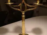 Messing lysestage i jugendstil