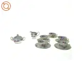 Te kopper og underkopper, sukkerskål og flødekande fra Kpm (str. 8 x 4 cm) - 2