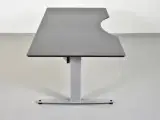 Hæve-/sænkebord med antracit laminat og mavebue, 180 cm. - 4