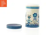 Retro Emaljeret dåse med blomstermotiv (str. 14 x 9 cm) - 2