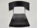 Four design spring konference-/kantinestol i sort - 5