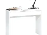 Skrivebord med bred skuffe 100 x 40 x 80 cm hvid