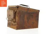 Ammunitions kasse i rust metal (str. 29 x 19 x 15 cm) - 2