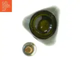 Dekorativ klukflaske / glaskaraffel med tinudsmykning (23x11 cm) - 4