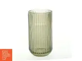 Riflet glas vase fra Lyngby (str. 20 cm) - 2