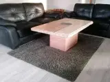 Læder sofa inkl bord og tæppe