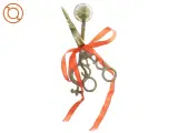 Vægesaks og lyseslukker i messing (str. 17 cm) - 2