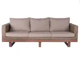 Havesofa Patsy 220 x 89 x 64,50 cm Træ Spanskrør
