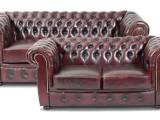 Liverpool Chesterfield 2+3 pers. sofa - Oxblod læder