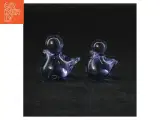 Glasfigurer af ænder (str. 4 cm. og 3,5 cm) - 3