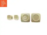 Keramik krus og underkopper (str. Kop, 8,5 x 7 cm tallerken 11,5 x 11,5 cm) - 4