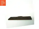 Antik udskåret nøglebræt i massivt træ med messing detaljer (str. 47x14,5 cm) - 3