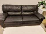 Lædersofa  2+3 personer 
