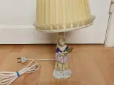Gl Antik bord lampe/ gl hænge lampe 